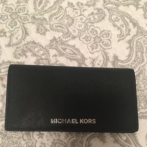 MICHAEL KORS Jet Set Saffiano Leather Wallet